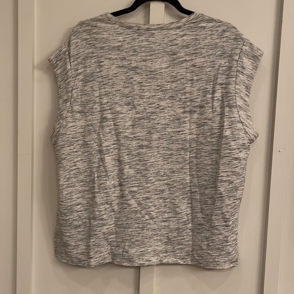BCBG MaxAzria Gray Muscle Top - Picture 3 of 5